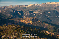 Vistas de Fet y del Montsec desde el mirador de Sabinós